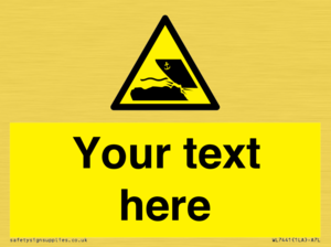 Custom Warning submerged objects in watercraft areas